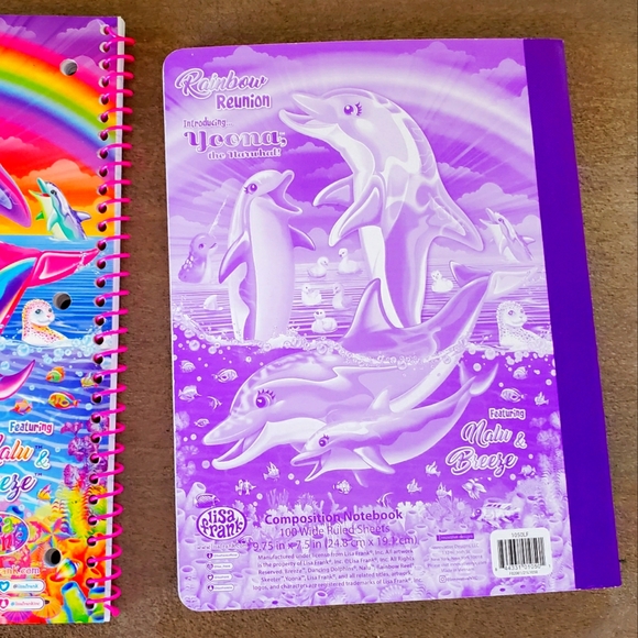 Lisa frank notebook set spiral and composition NEW retro glitter - Picture 6 of 8